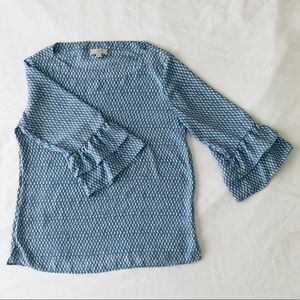 LOFT Ruffle Sleeve Blouse